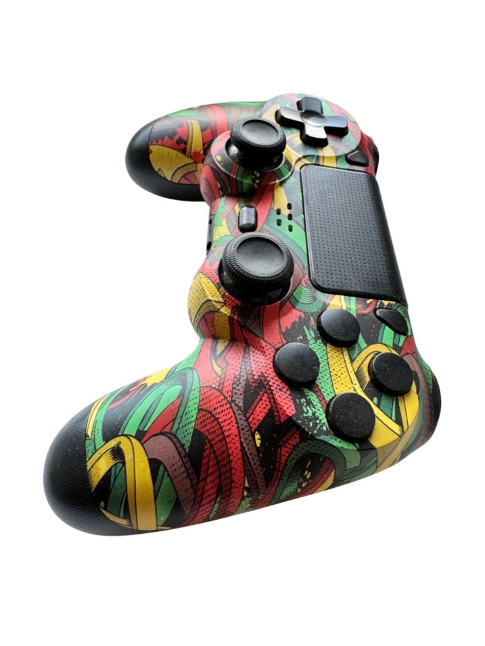 Custom PS4 Wireless Controller Multicolor Graffiti Design Pre-Owned - Picture 9 of 9